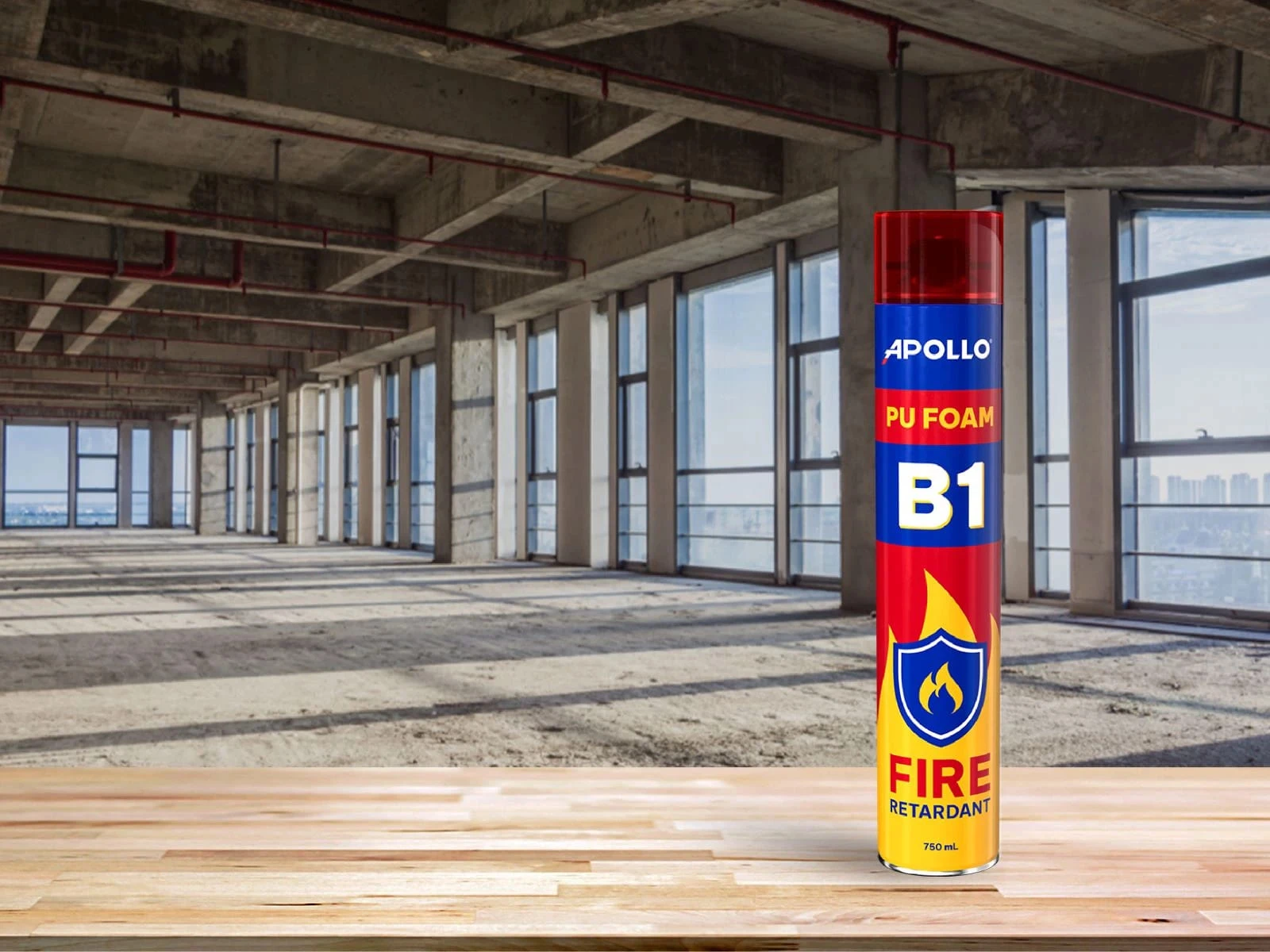 Apollo PU Foam B1 là keo bọt nở đạt tiêu chuẩn chống cháy B1