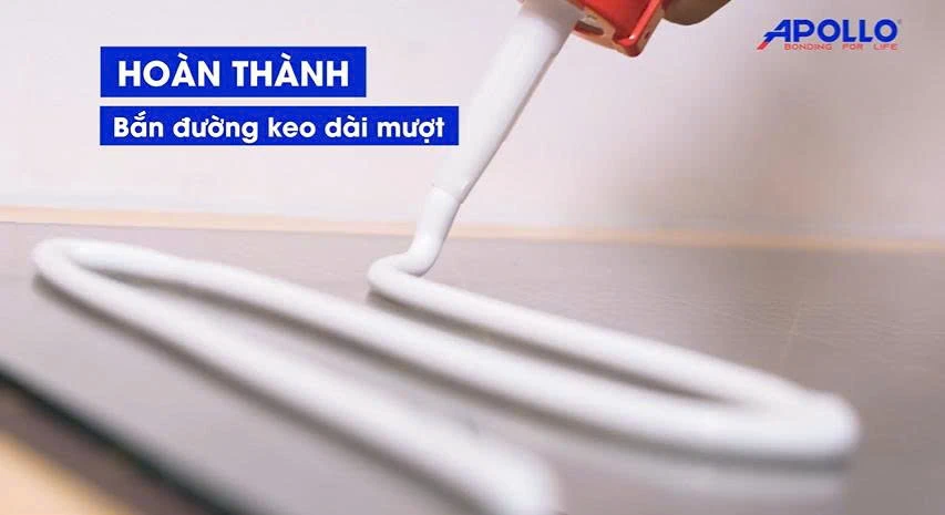 Kiểm tra keo ra đều và súng vận hành ổn định sau lắp ráp