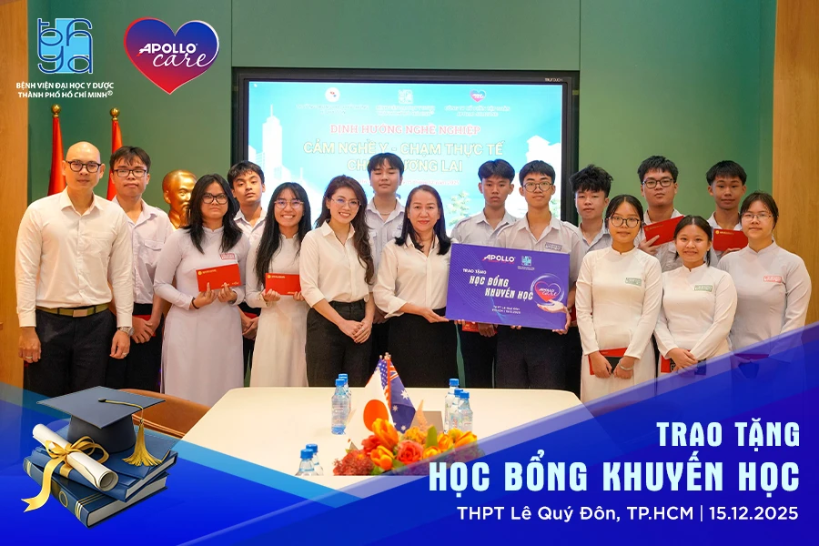 Apollo Care trao học bổng khuyến học và định hướng nghề nghiệp Y khoa tại THPT Lê Quý Đôn