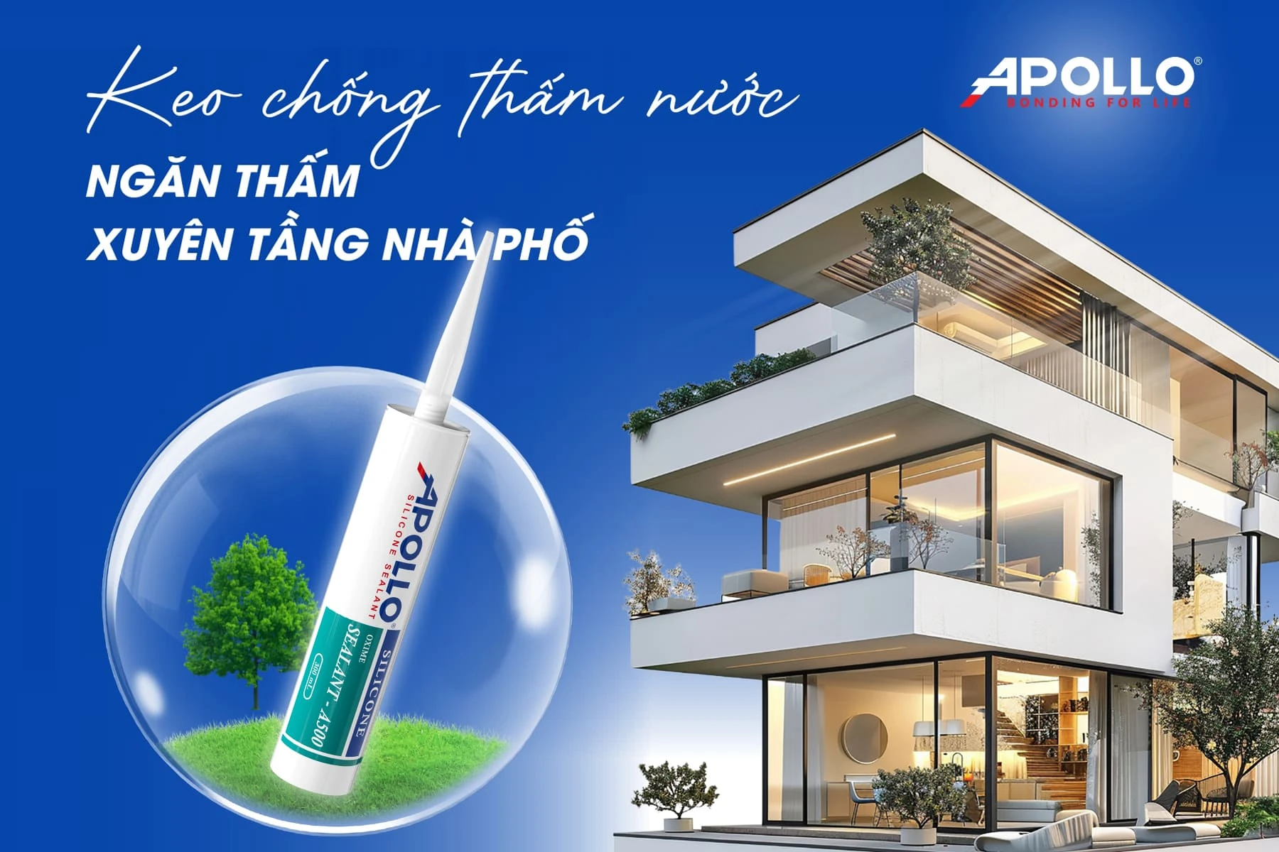 Apollo A500 “Cực phẩm chống thấm” với khả năng chống chịu thời tiết khắc nghiệt, tia UV, độ ẩm đảm, bảo công trình bền đẹp