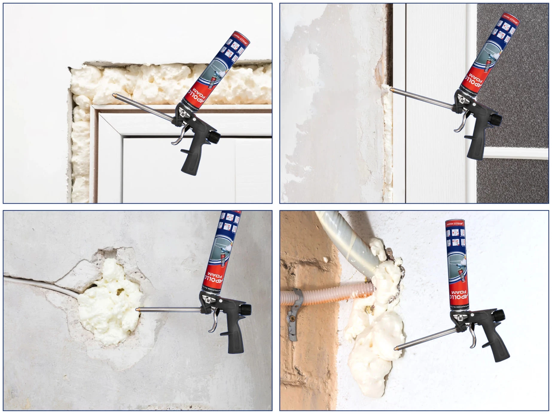 Apollo PU Foam - Giải pháp trám trét, bịt kín khe hở cỡ lớn