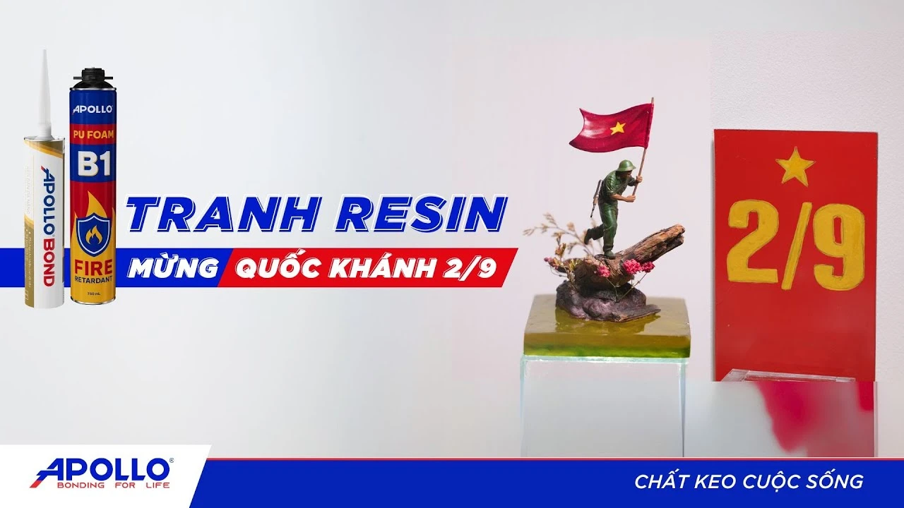 Điểm nhấn trang trí Quốc khánh 2/9 với tranh resin mang giá trị biểu tượng