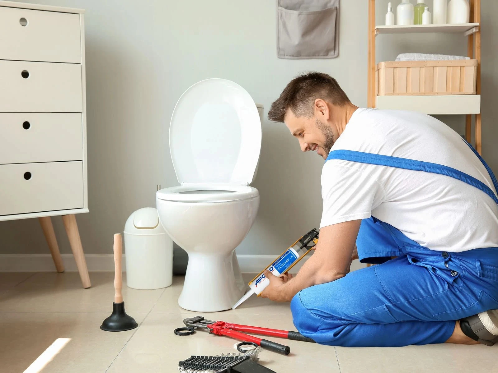 Sản phẩm chuyên dụng dành cho phòng tắm Apollo Sanitary - N sẽ giúp việc lắp đặt bồn cầu bệt an toàn và hiệu quả