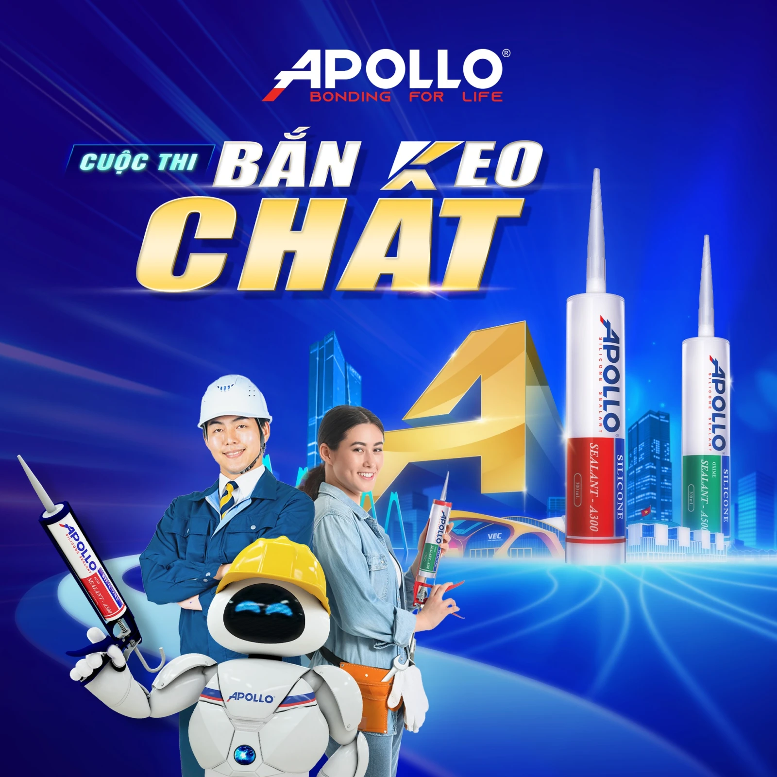 Cùng đón chờ các cuộc thi và mini game mà Apollo sẽ mang đến tại Triển lãm Quốc tế Vietbuild Hà Nội 2026
