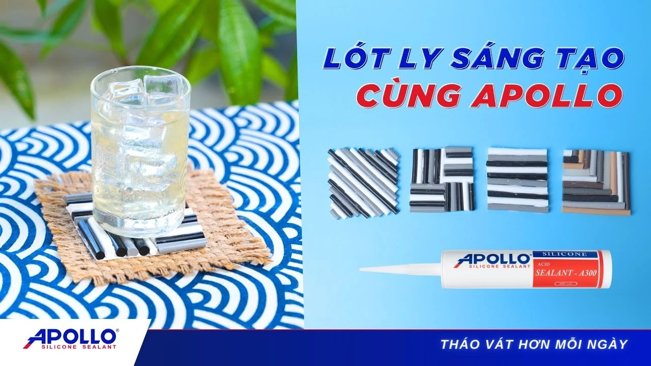 Làm miếng lót ly handmade sáng tạo từ Apollo Silicone A300 