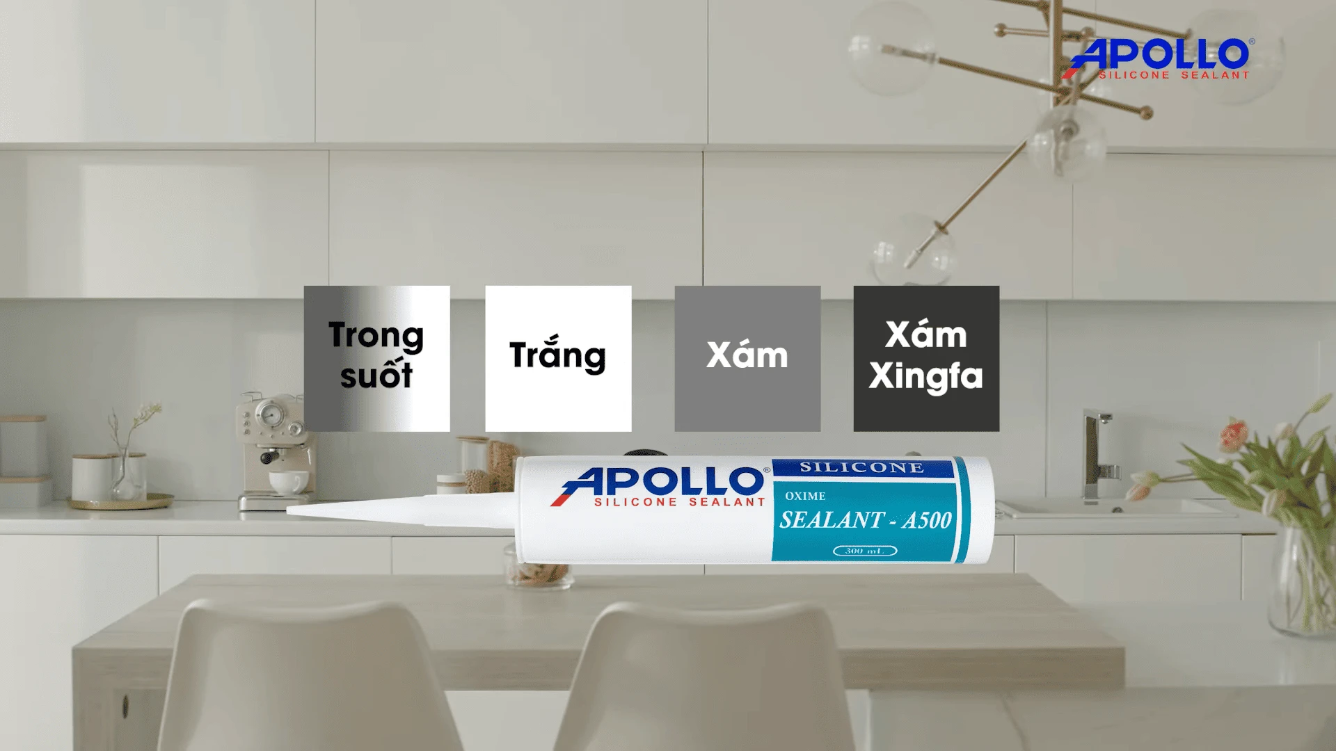 Lựa chọn màu keo silicon theo phong cách tối giản