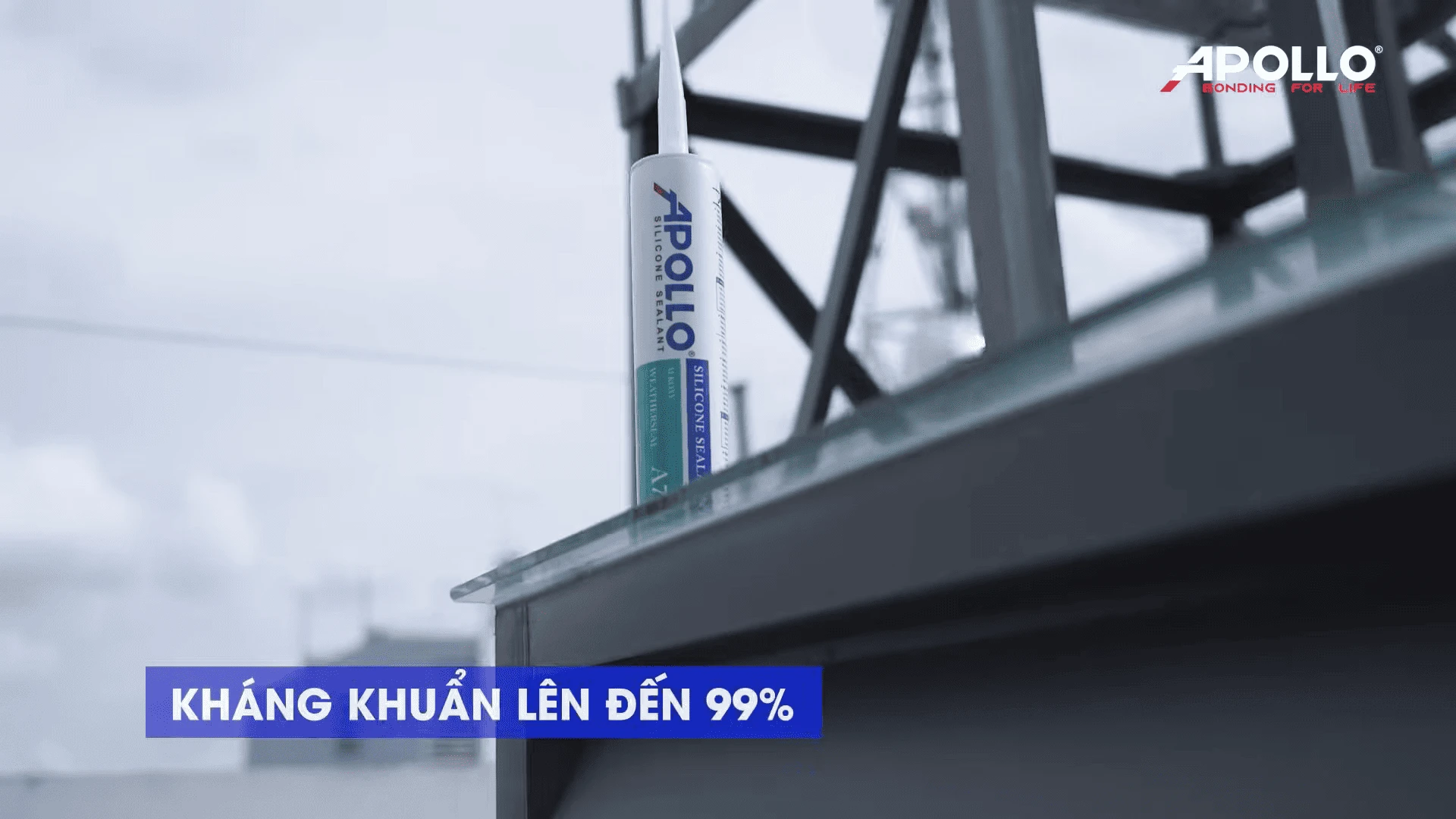 Keo thời tiết Apollo Weatherseal A79 có khả năng kháng khuẩn lên đến 99%