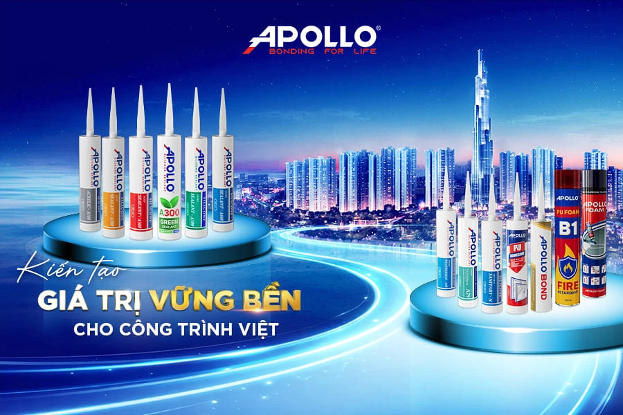 Apollo Silicone kiến tạo giá trị vững bền cho công trình Việt