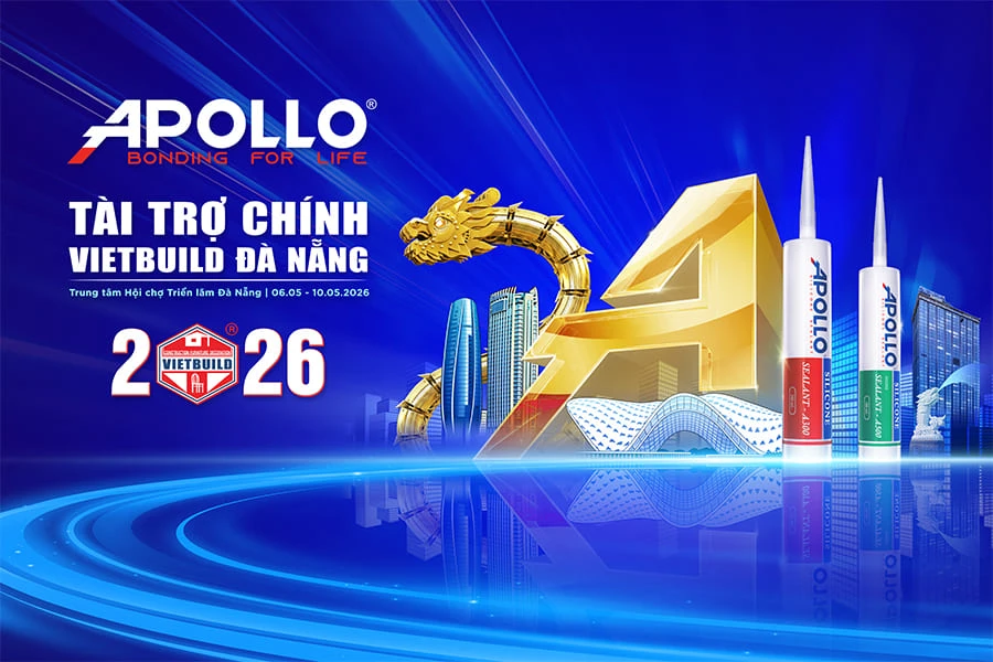 Apollo Silicone tài trợ chính Vietbuild Đà Nẵng 2026