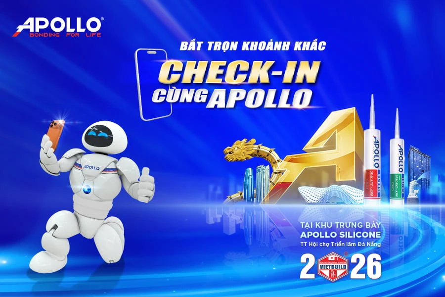 Cuộc thi chụp ảnh check-in cùng Apollo tại Vietbuild Đà Nẵng 2026