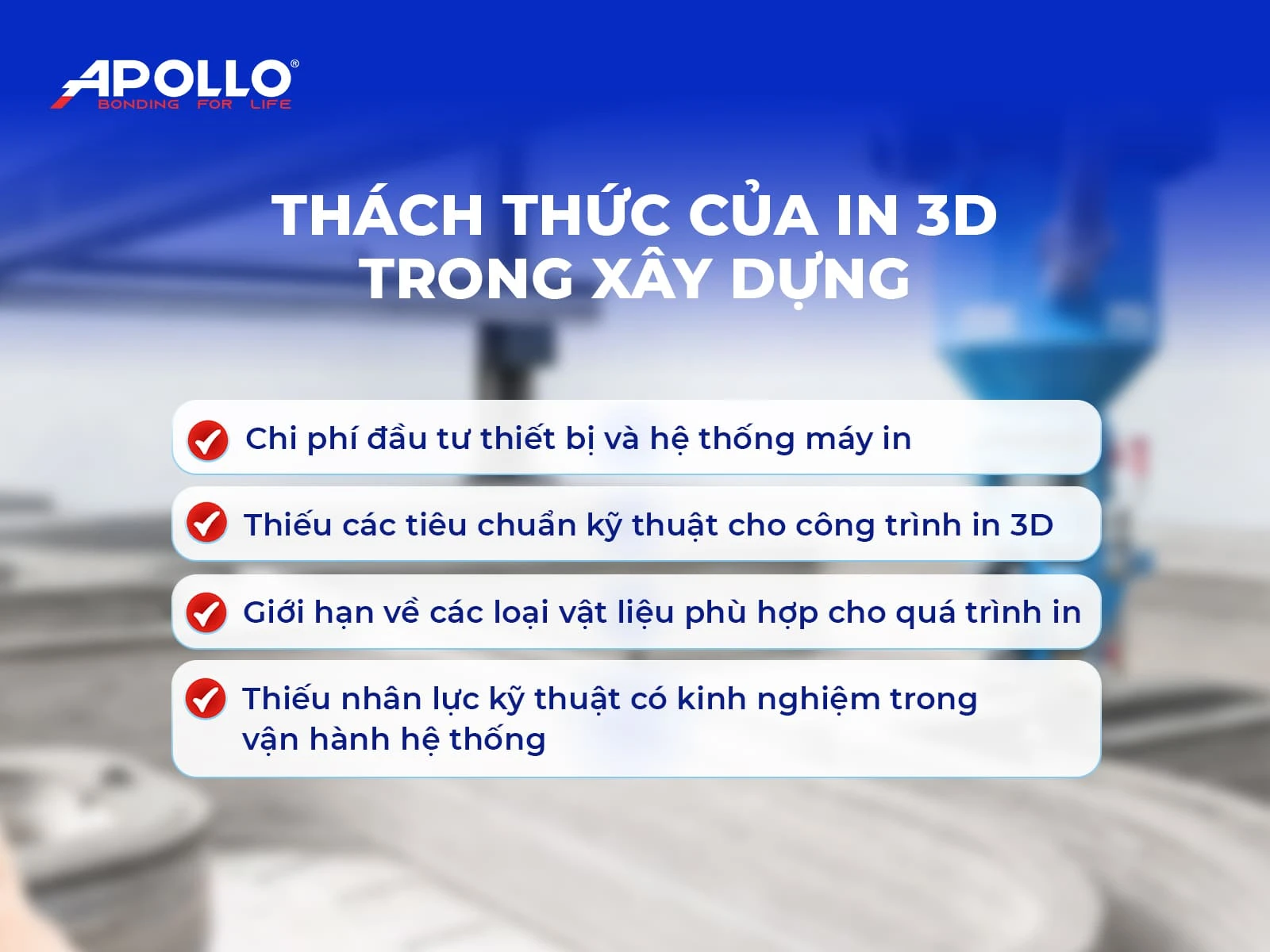 Những thách thức của công nghệ in 3D trong xây dựng
