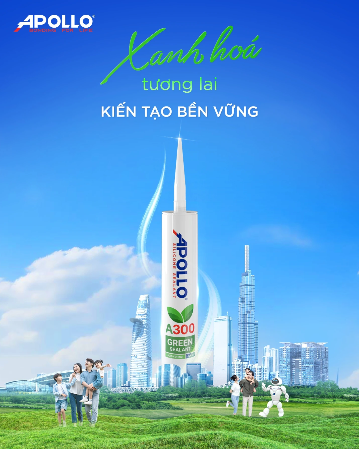 Apollo Green Sealant A300 - Chất trám xanh cho công trình xanh