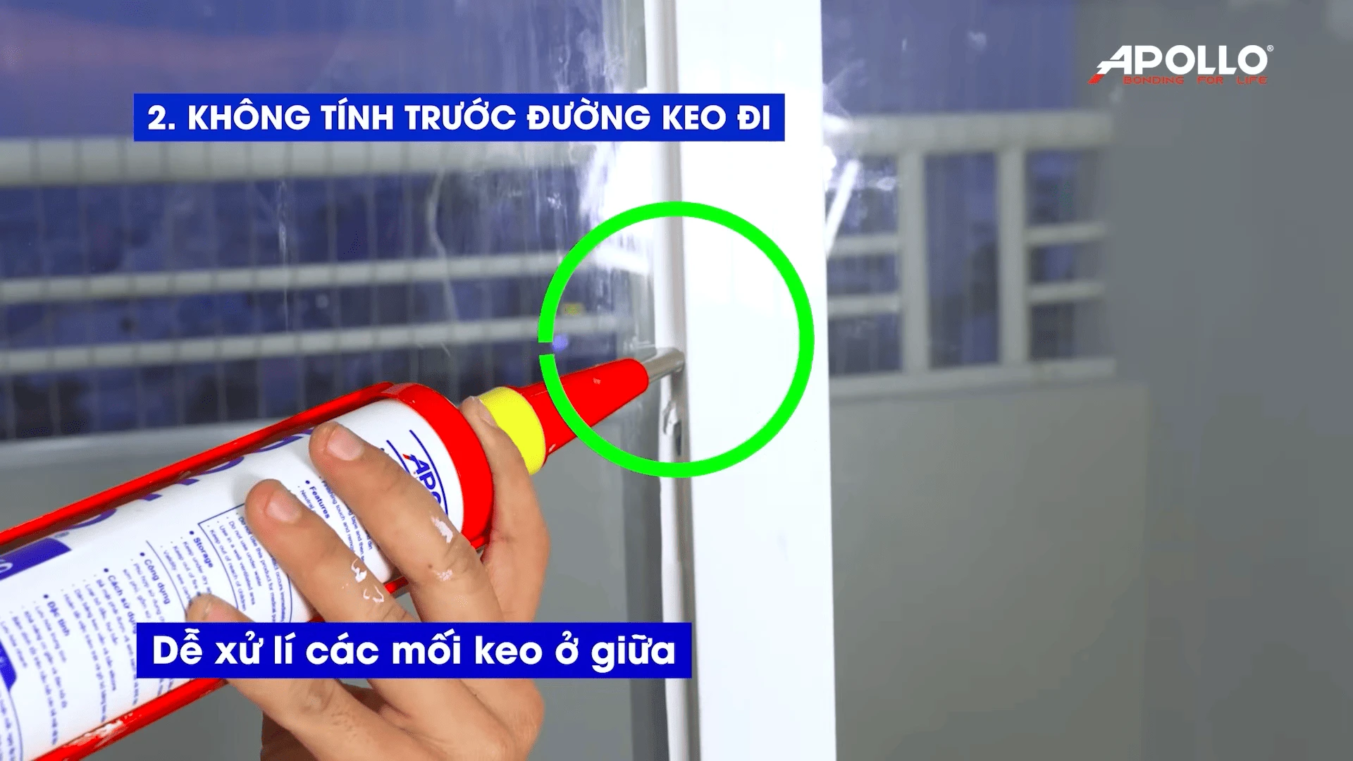 Tính trước đường keo đi trước khi bắn sẽ tránh dư thừa và tiết kiệm keo