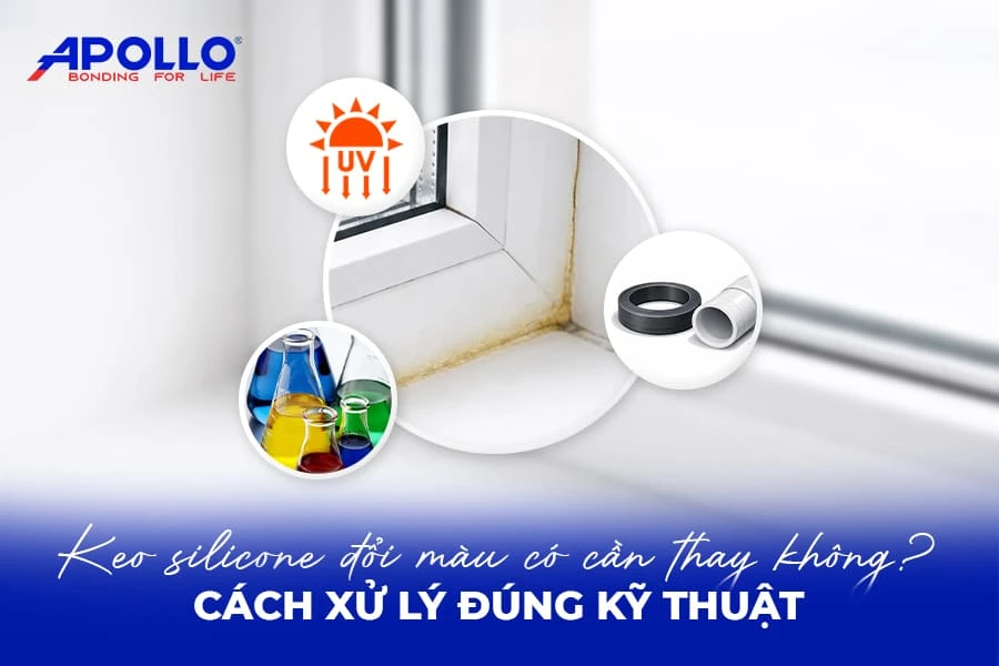 Keo silicone đổi màu có cần thay không và cách xử lý