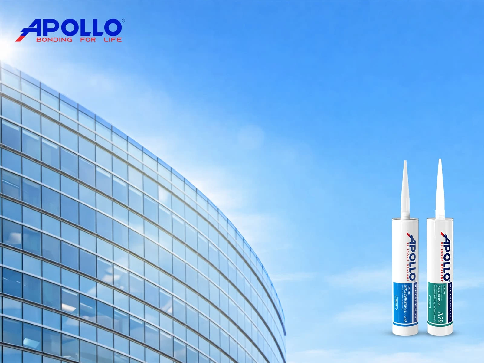 Các dòng keo thời tiết của Apollo trong thi công các hạng mục kính cao tầng