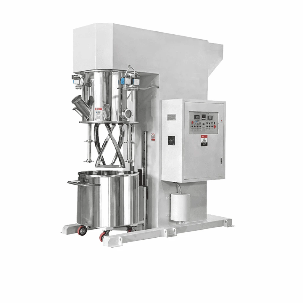 Máy trộn Hành Tinh đảm bảo sự trộn đều và phân tán triệt để các nguyên liệu thô, bao gồm polyme silicon, chất độn, phụ gia và chất đóng rắn.