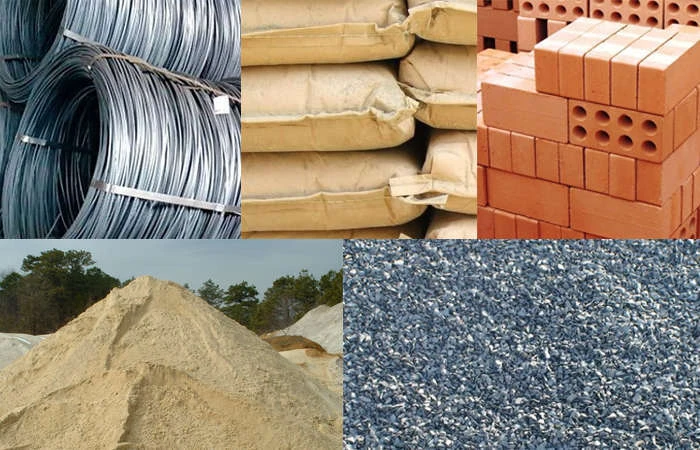 Vật liệu xây nhà phần thô là toàn bộ các loại vật tư định hình nên 