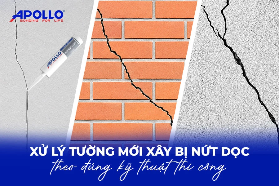 Cách xử lý tường nhà mới xây bị nứt dọc đúng kỹ thuật