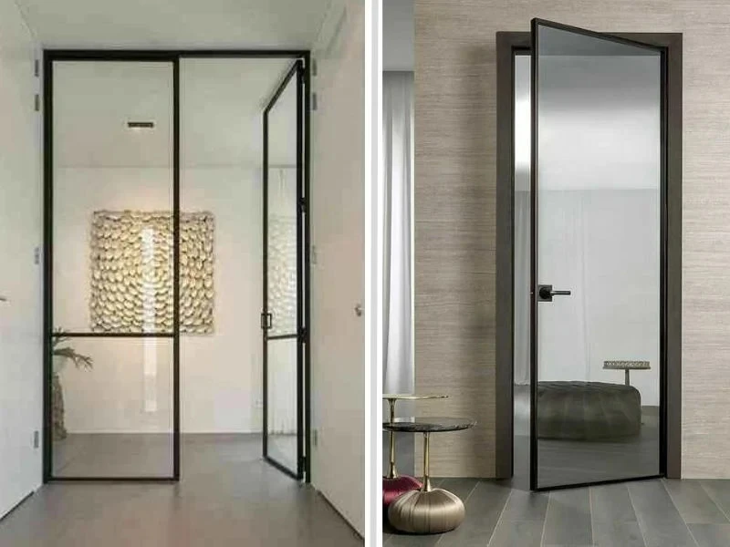 Cửa nhôm Slim mở quay vận hành theo cơ chế quay truyền thống nhưng mang lại vẻ đẹp tối giản, thanh thoát và tinh tế cho các không gian hiện đại.