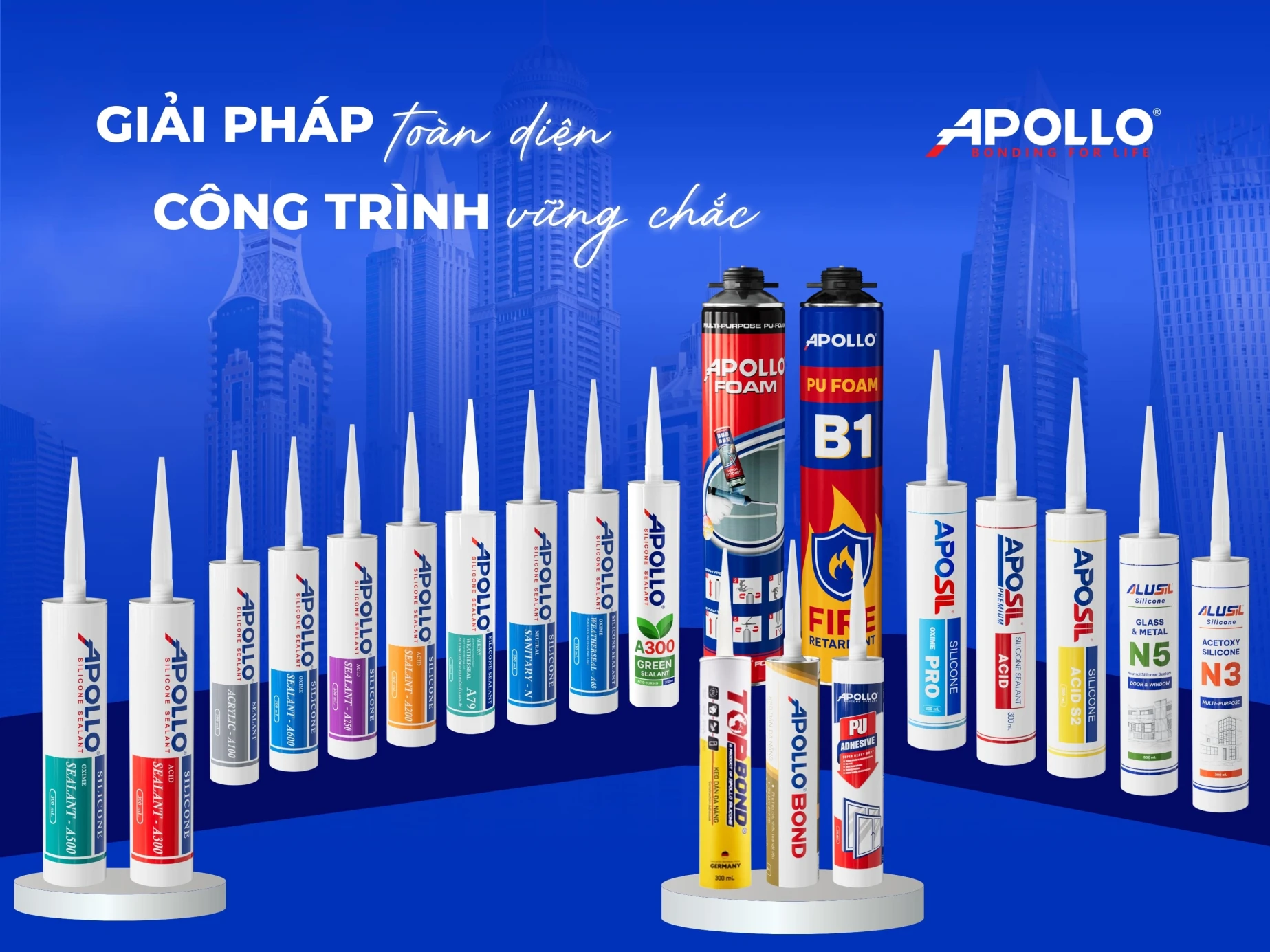 Apollo Silicone – Lựa chọn số 1 cho công trình bền vững