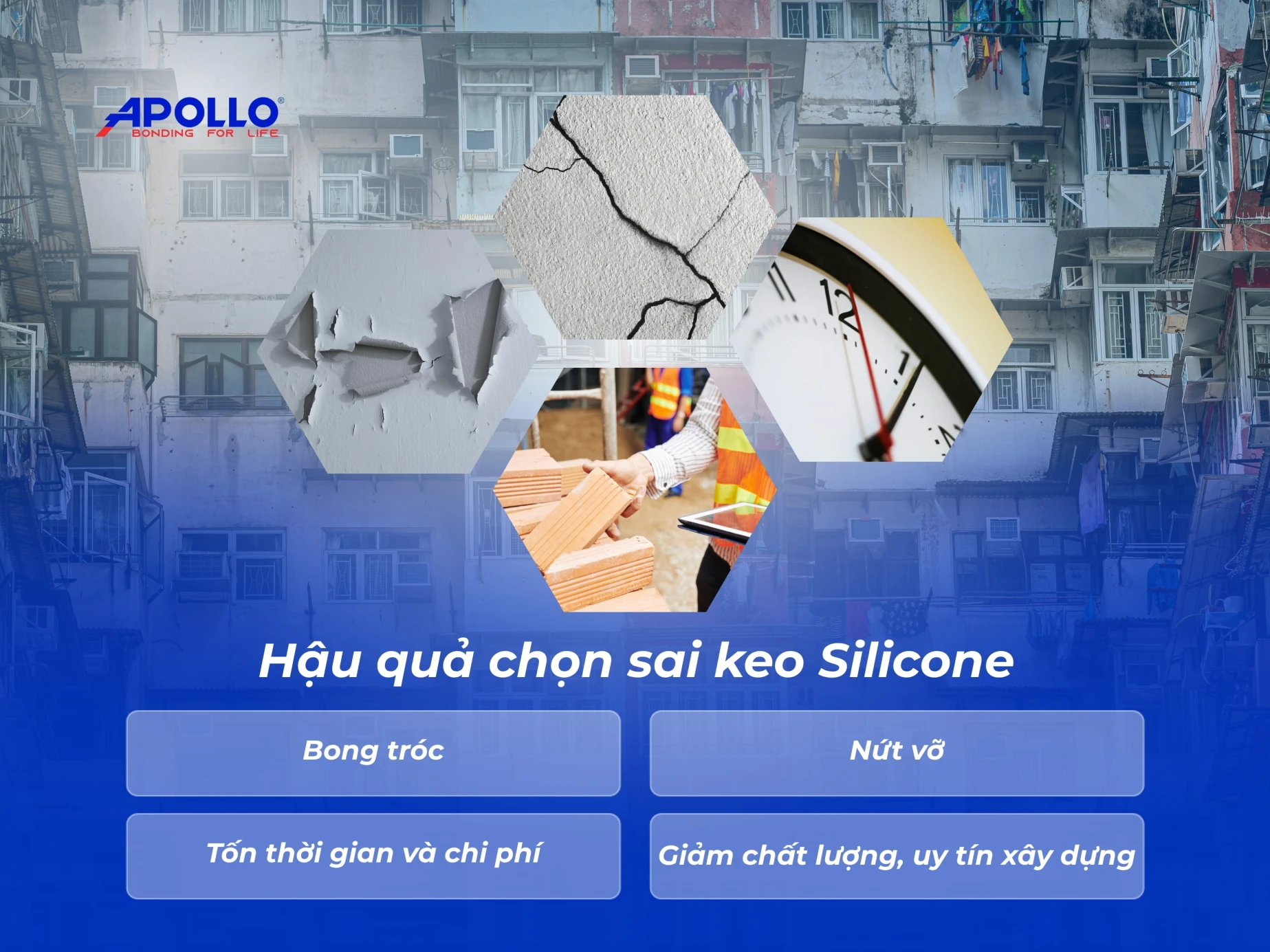 Hậu quả của việc chọn sai keo silicone trong quá trình xây dựng