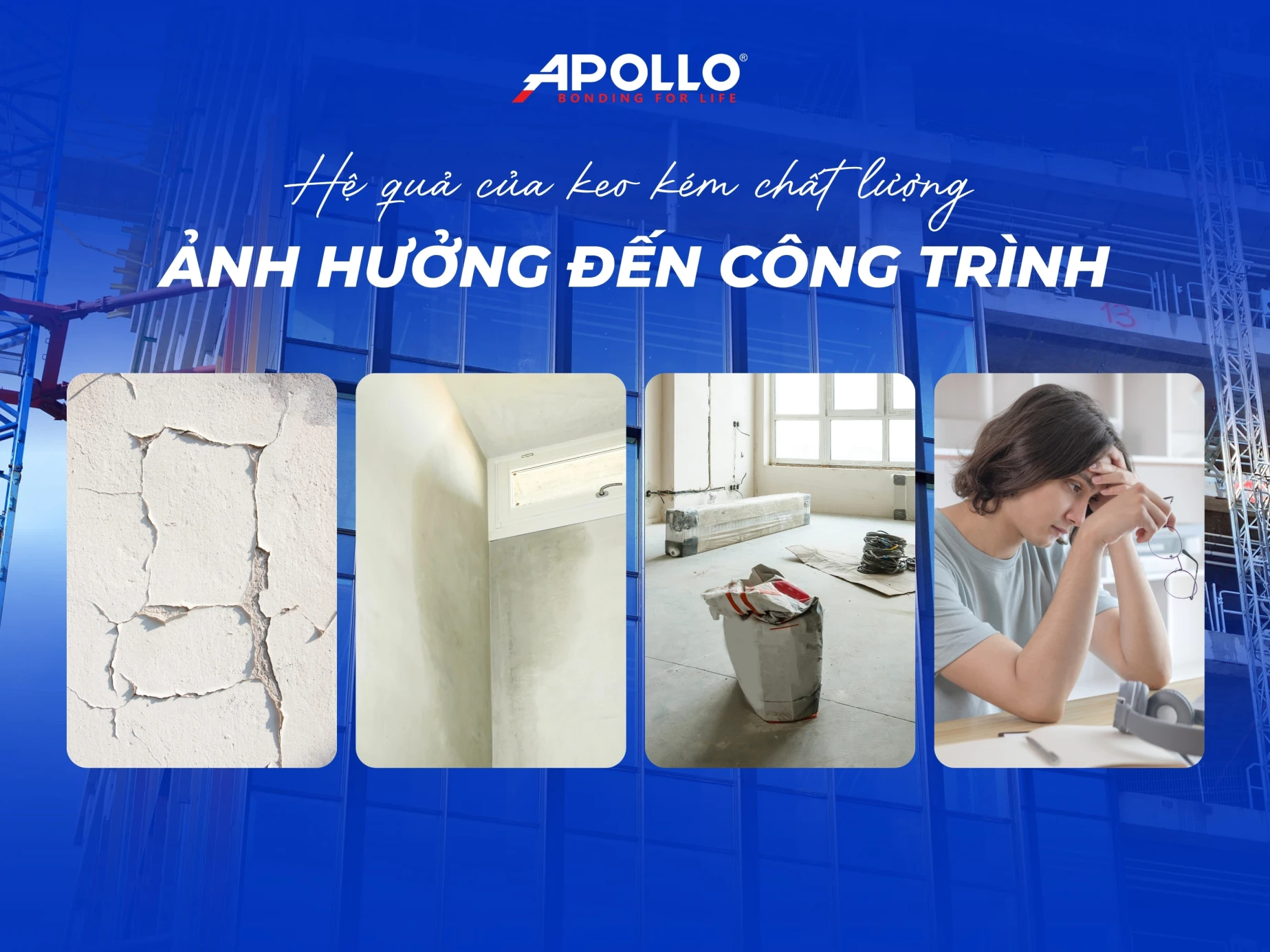 Những tác hại của keo silicone chất lượng kém ảnh hưởng đến công trình 