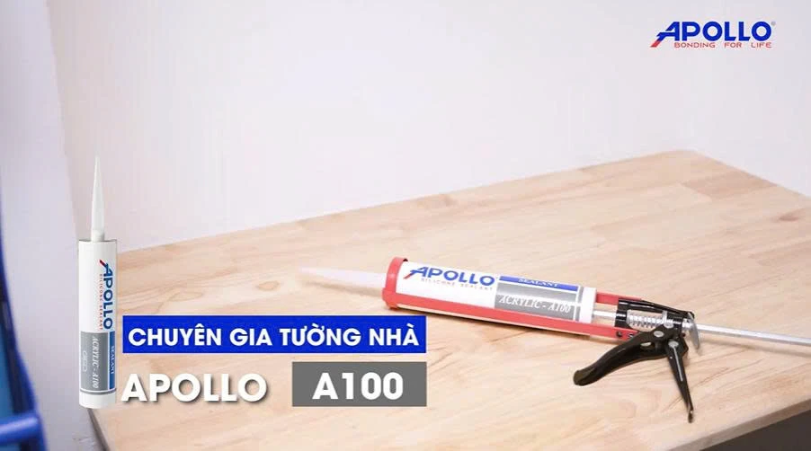 Chất trám Apollo Acrylic Sealant A100 được thiết kế đặc biệt cho việc trám các khe viền nội thất yêu cầu sự co giãn mối nối thấp