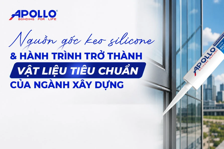 Nguồn gốc keo silicone và hành trình trở thành vật liệu xây dựng tiêu chuẩn