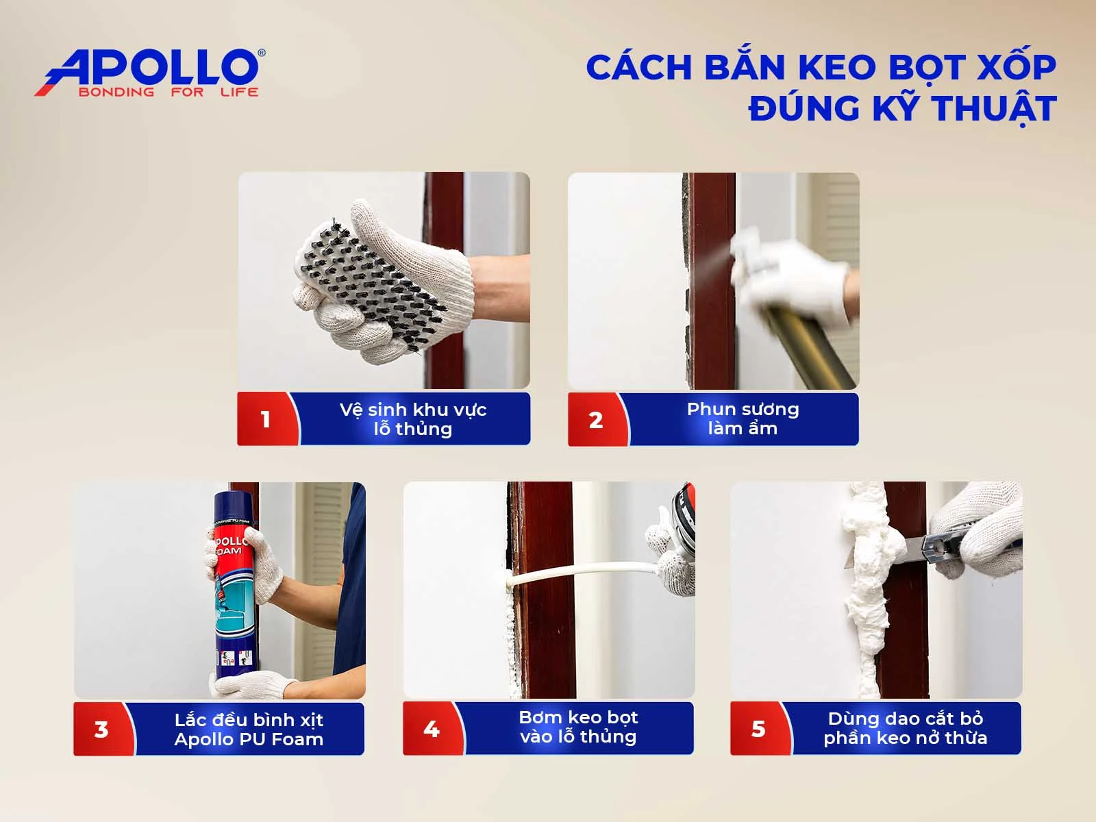 Hướng dẫn bắn keo bọt xốp cách âm cách nhiệt cho phòng karaoke, phòng thu đúng kỹ thuật