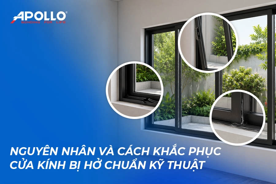 Nguyên nhân và cách khắc phục cửa kính bị hở đúng kỹ thuật