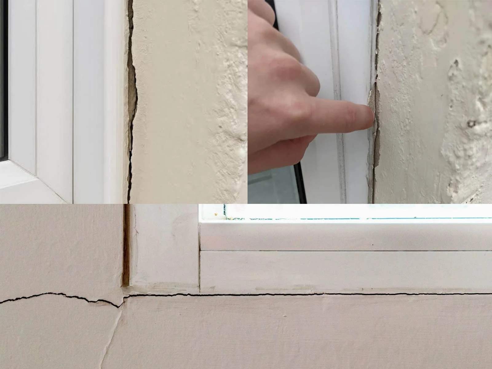 Khe tiếp giáp giữa khung và tường bị hở là nguyên nhân chính làm cửa sổ bị tạt nước mưa