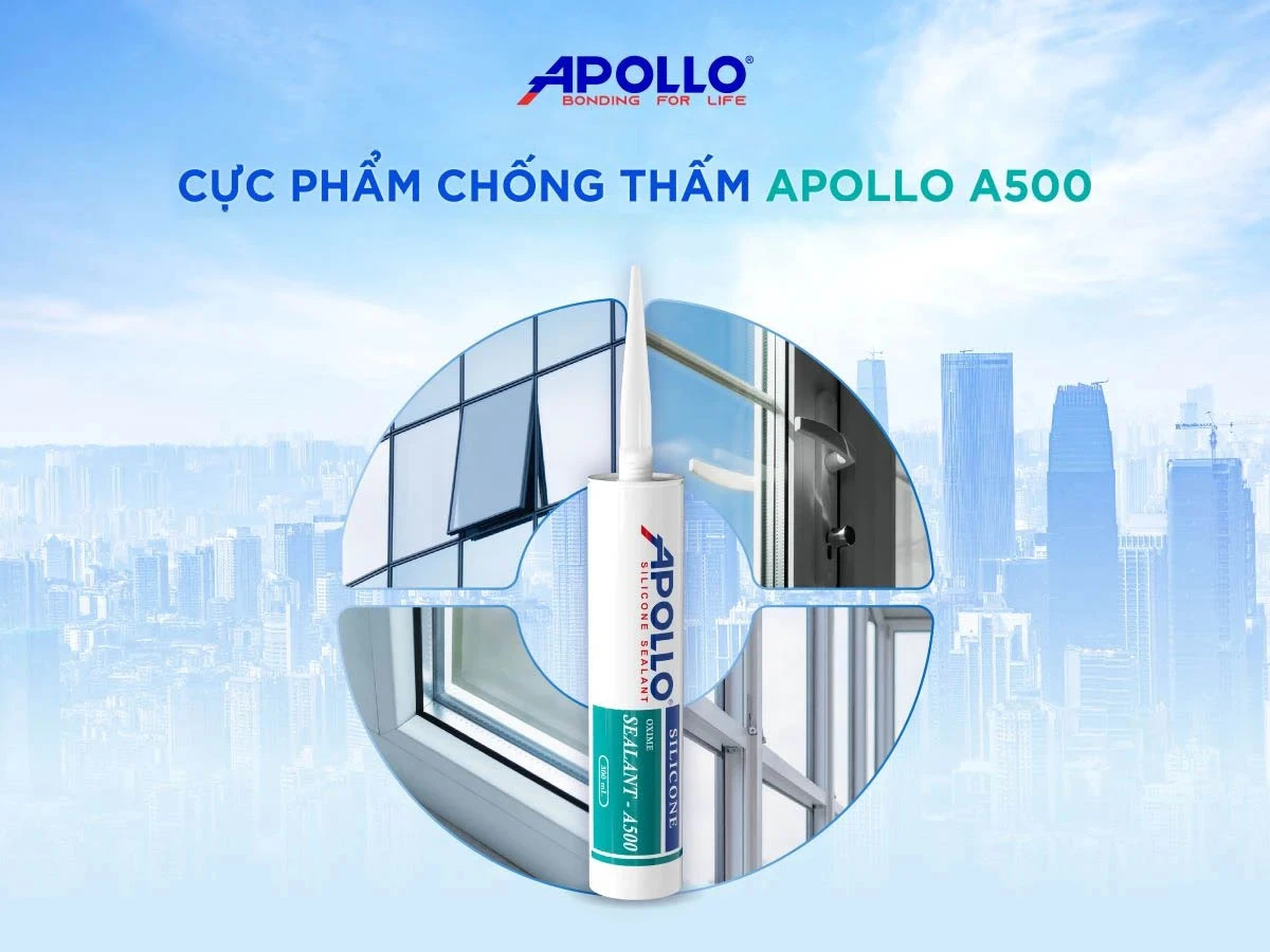 Giải pháp keo silicone Apollo A500 - cực phẩm chống thấm cho cửa sổ