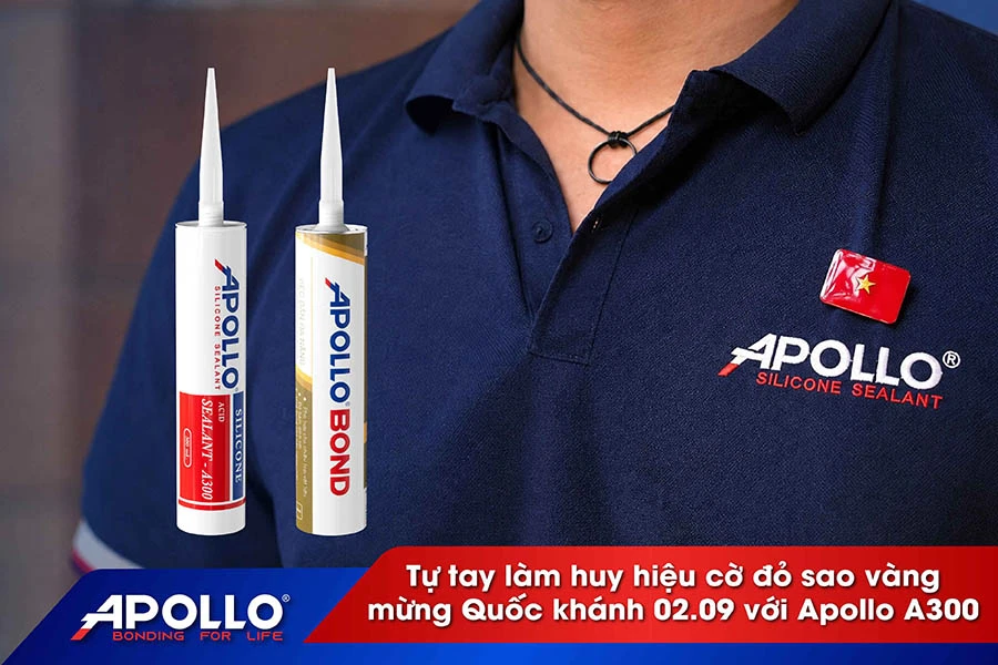 Tự tay làm huy hiệu cờ Việt Nam mừng Quốc khánh 02.09