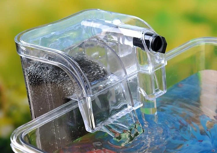 Với bể cá mini, nên lựa chọn lọc thác để tối ưu không gian và duy trì môi trường nước ổn định.