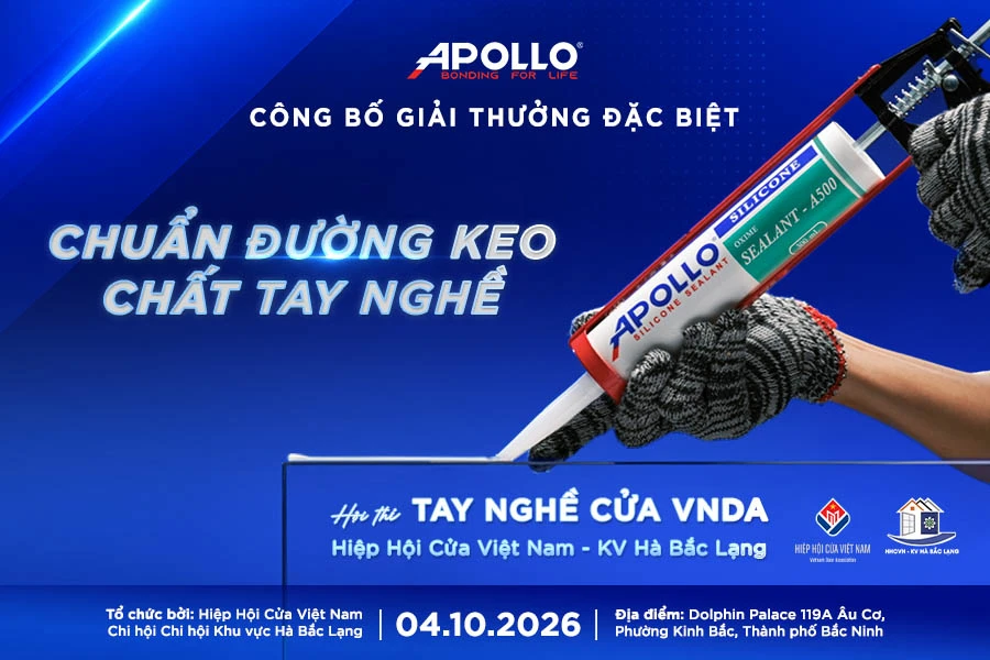 Chuẩn đường keo - Chất tay nghề: Giải thưởng đặc biệt từ Apollo Silicone tại Ngày hội ngành Cửa Hà Bắc Lạng 2026