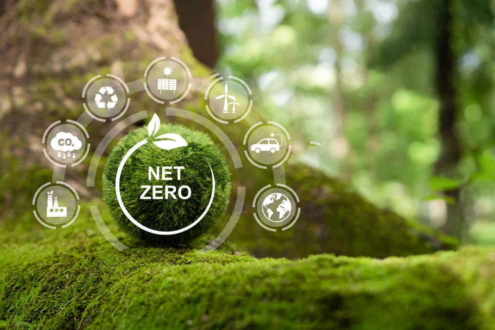 Mục tiêu Net Zero là trạng thái cân bằng giữa lượng khí nhà kính (chủ yếu là CO₂) thải ra môi trường và lượng khí được hấp thụ lại bởi tự nhiên hoặc các công nghệ thu hồi carbon