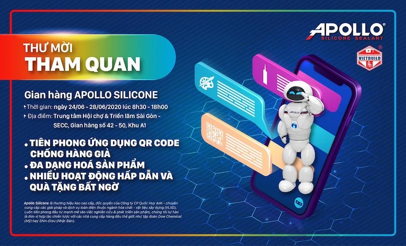 Check in gian hàng Apollo @ Vietbuild, nhận quà liền tay!!!