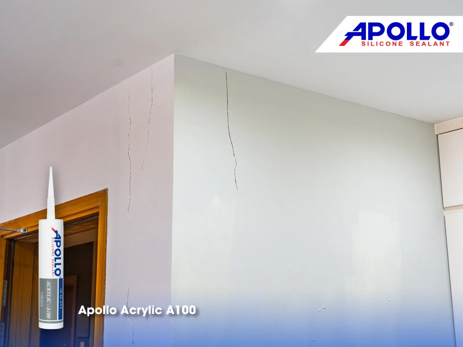 Apollo Silicone có khả năng bít trám các khe hở trên tường