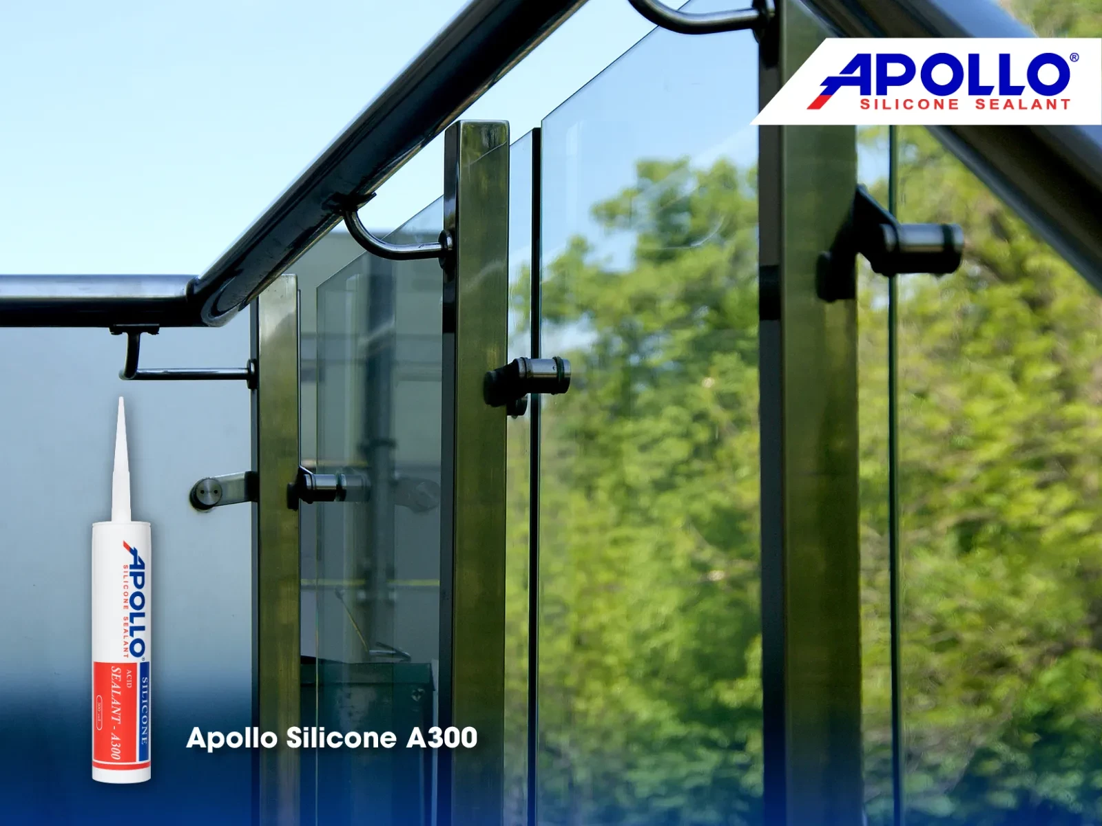Apollo Silicone Sealant A300 - Vua keo kính phù hợp để dán kính bể cá 