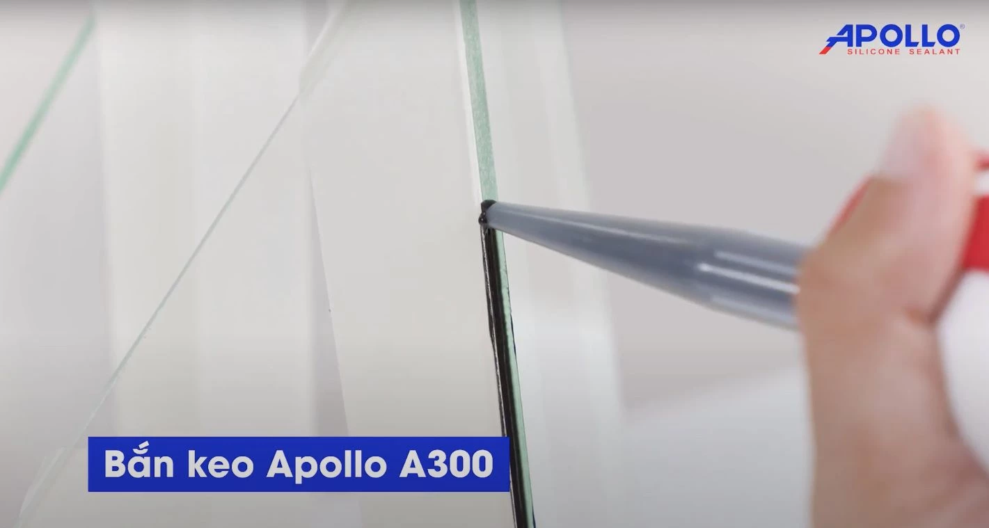 Apollo Silicone A300 là sản phẩm phù hợp để thi công dán hồ kính terrarium