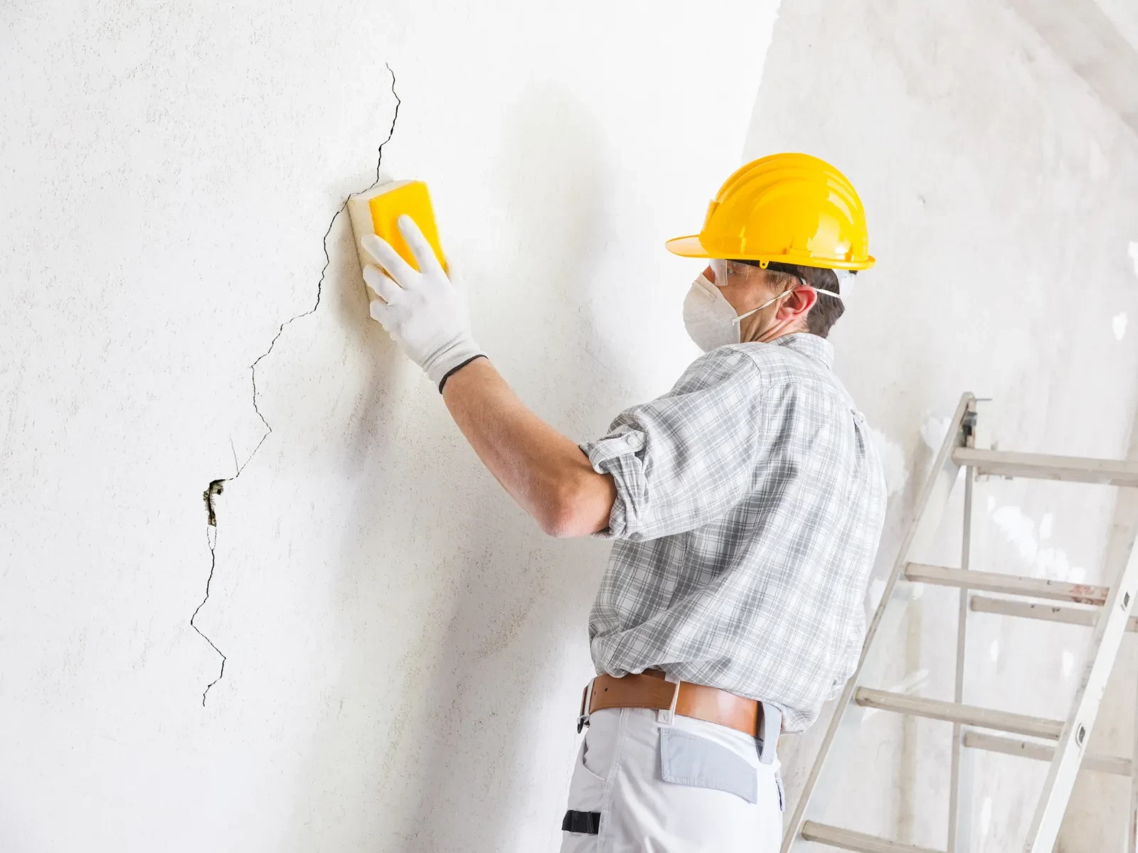 Nếu bụi bẩn trong khe nứt tường được vệ sinh sạch, sẽ giúp cho hiệu quả trám trét đạt kết quả tốt nhất