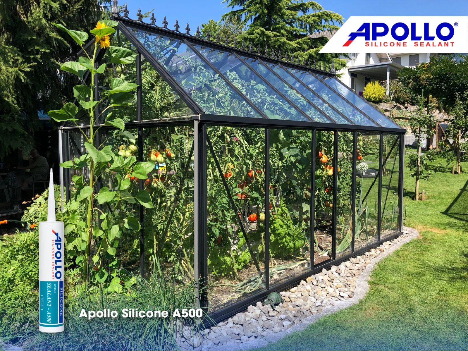 Apollo Silicone A500 phù hợp với ứng dụng trám nhà kính trồng rau