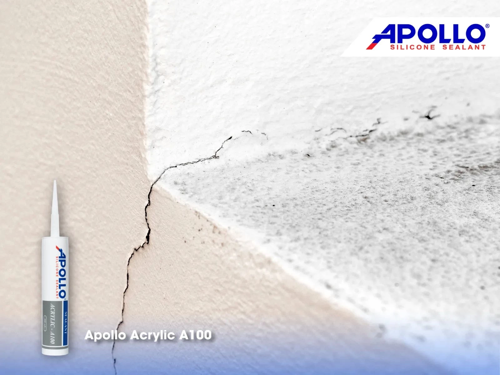 Apollo Acrylic A100 - Giải pháp trám kín khe hở giữa khung cửa sổ và tường nhà