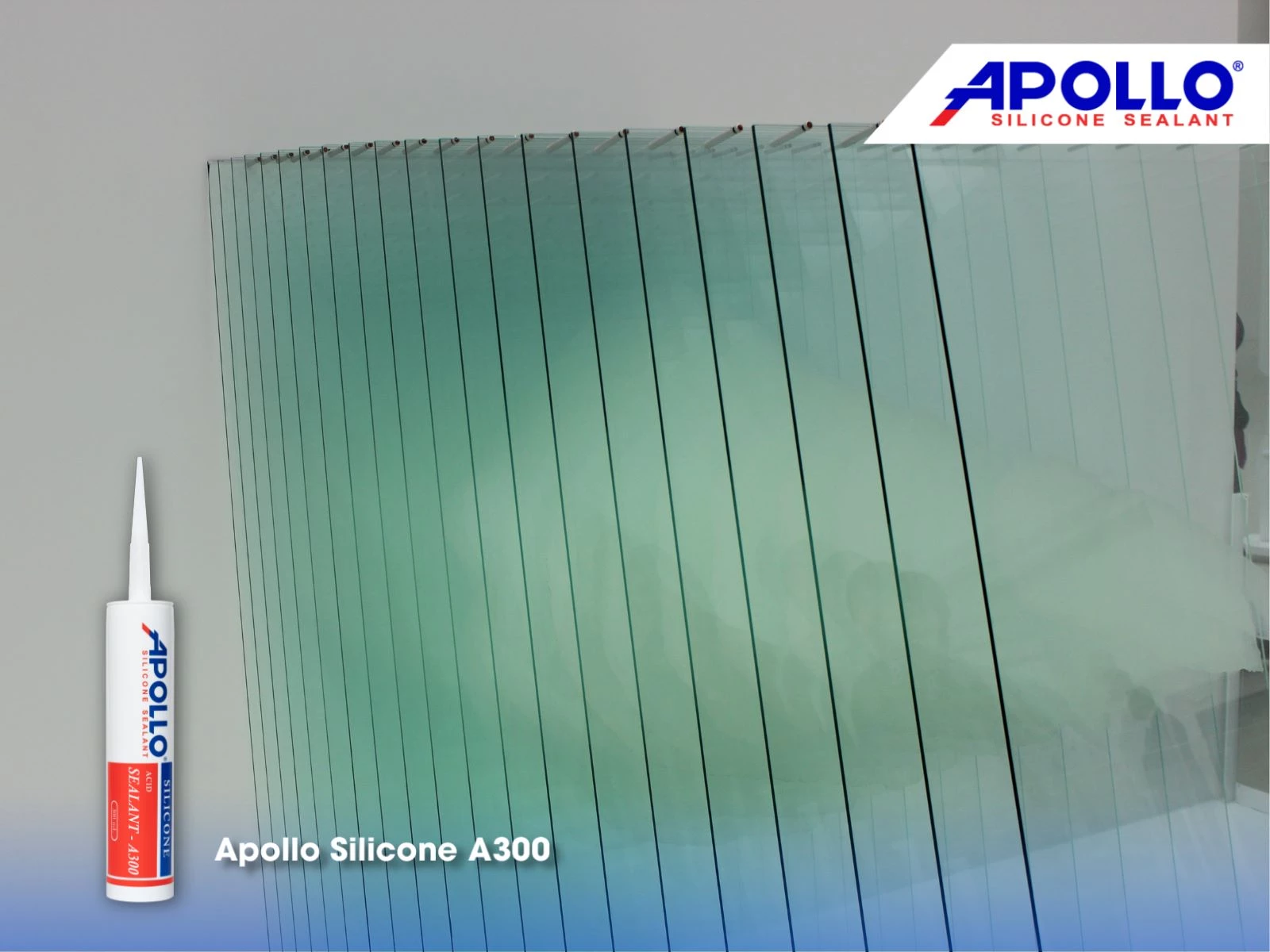 Apollo Silicone A300 - Chất keo chuyên dùng trám bề mặt vật liệu kính