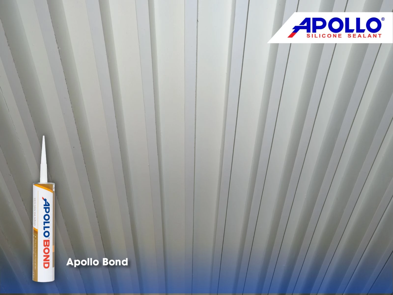 Apollo Bond tạo liên kết chắc chắn giữa tấm ốp và trần nhà, đảm bảo độ bền bỉ cho công trình