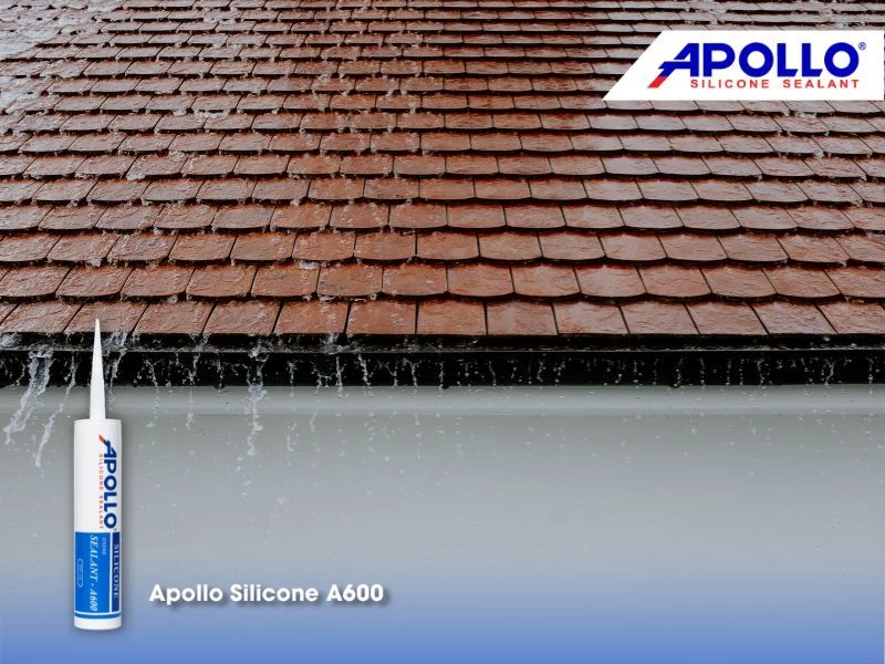 Apollo Silicone A600 có khả năng chống thấm vượt trội, có thể ứng dụng cho mái tôn