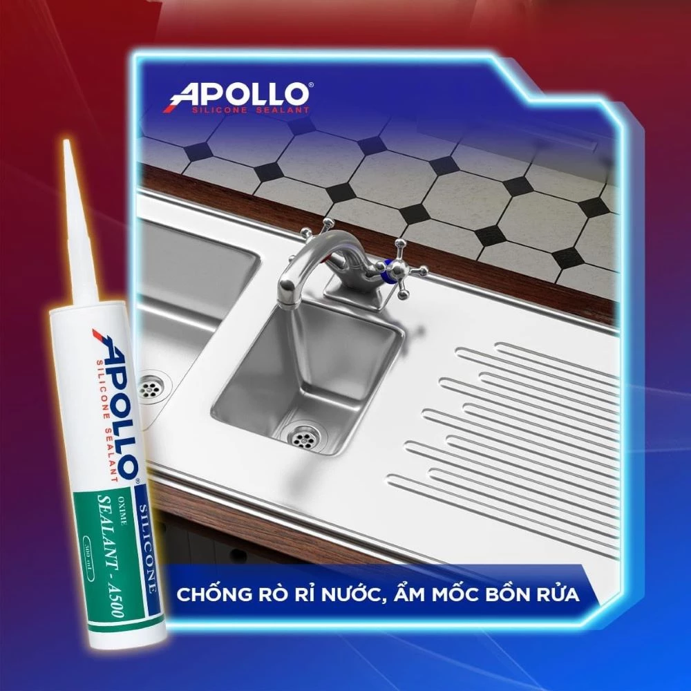 Apollo A500 siêu chống thấm, ẩm mốc cho bồn rửa bát