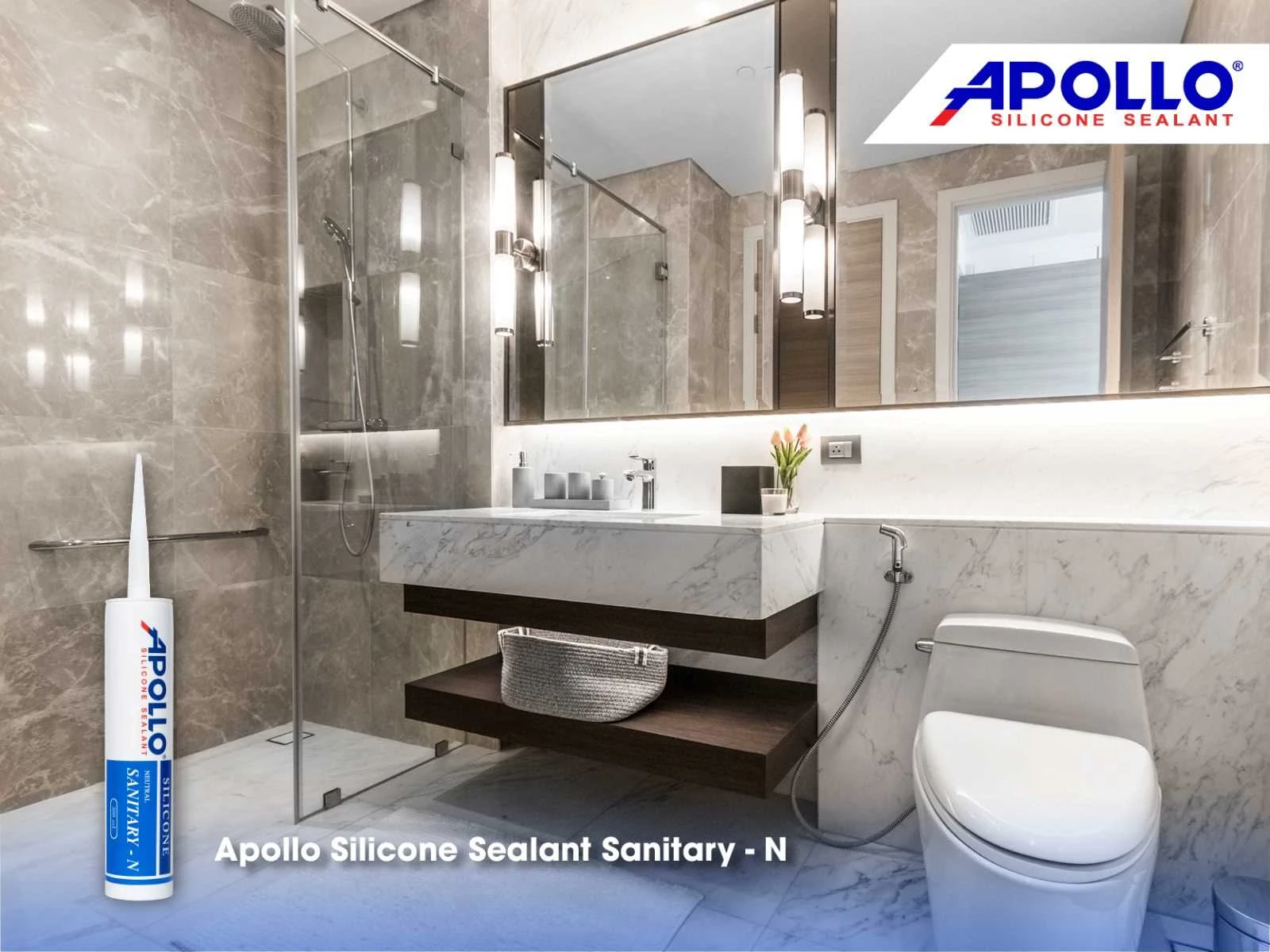 Apollo Sanitary - N là giải pháp chống nấm mốc chuyên dụng cho phòng tắm, nhà vệ sinh