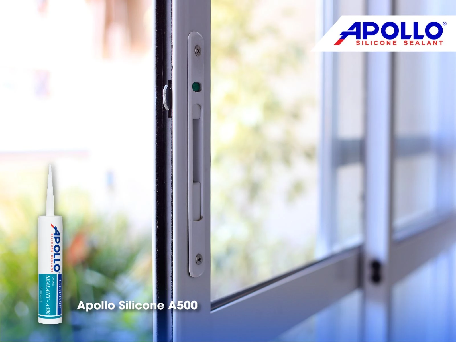 Các thợ thầu lành nghề rất tin dùng Apollo A500 cho việc trám trét khung cửa nhôm kính cường lực