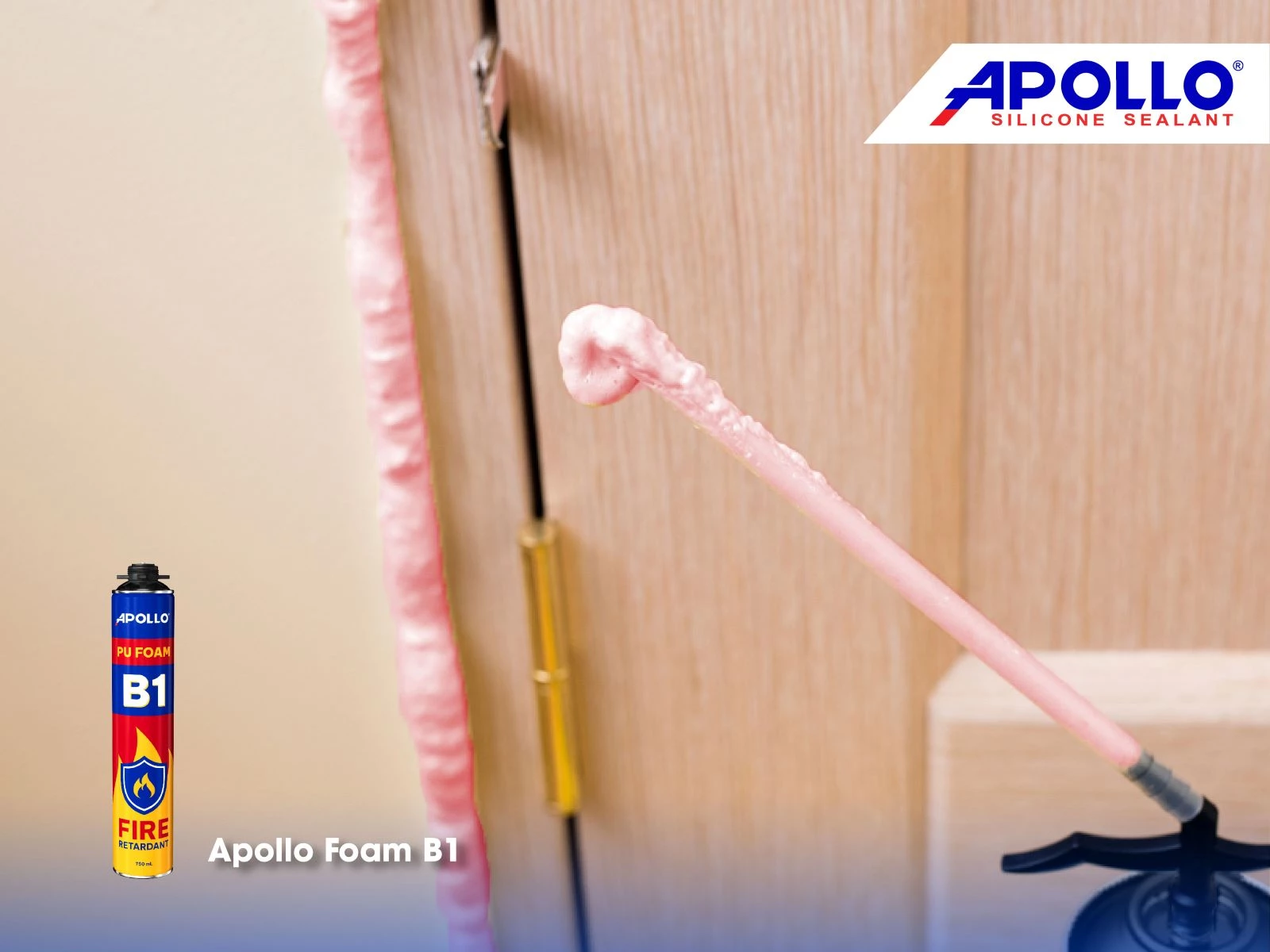 Apollo Foam B1 - Giải pháp trám kín khe hở tường lớn với khả năng chống cháy